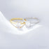 Emerald Cut Zircon Sterling Silver Engagement Ring Ora